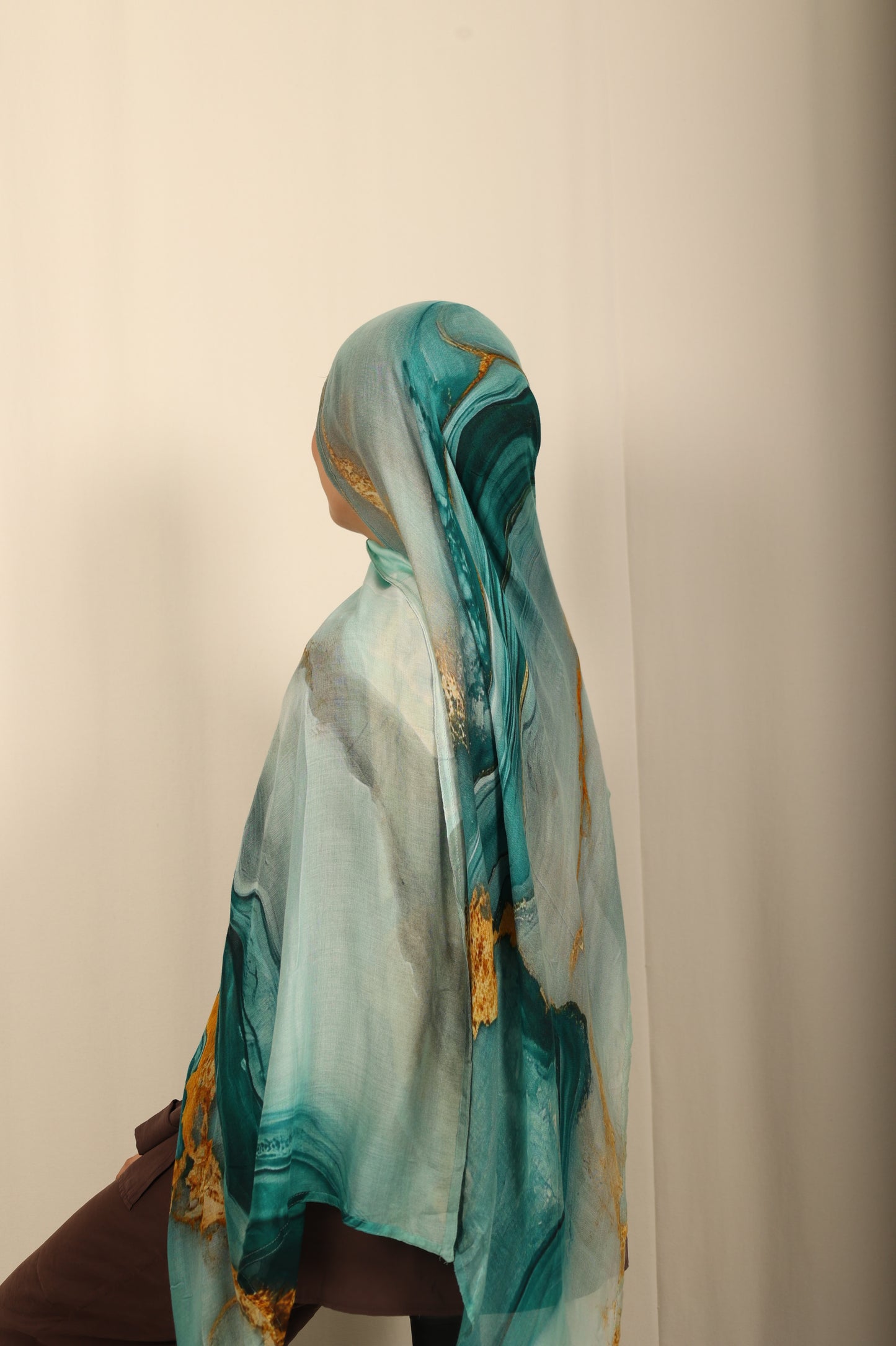 Printed Modal - Teal Tides