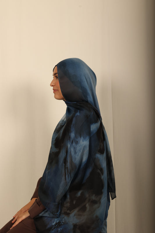 Printed Modal - Deep Ocean