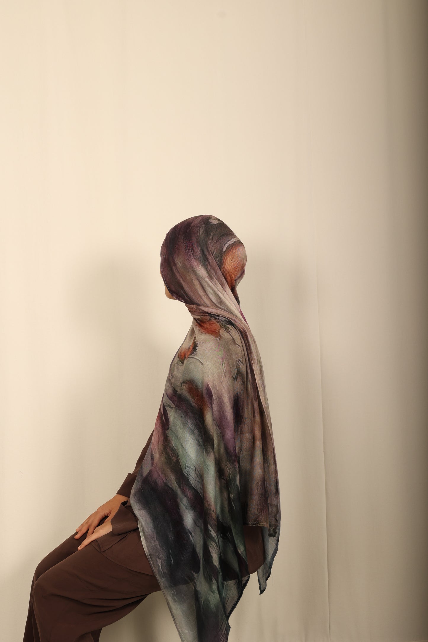 Printed Modal - Smoky Amethyst