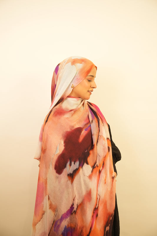 Printed Modal - Sunset Bloom