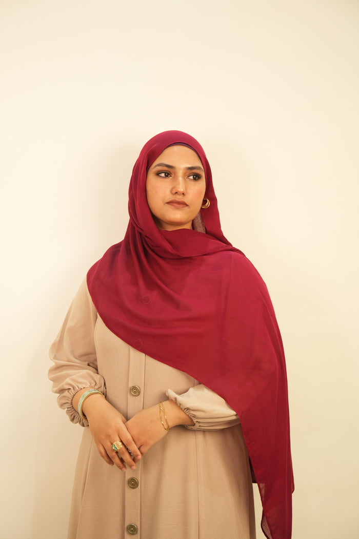 Premium Modal Hijab - Royal Berry