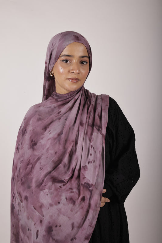 Printed Modal - Mulberry Mist