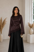 Satin Top - Espresso
