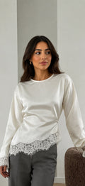 Satin Top - Soft Ivory