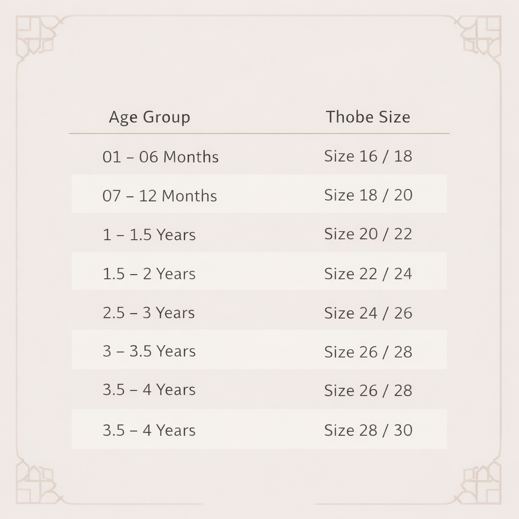 Baby & Toddler Omani - Black & Gold (Style 2)