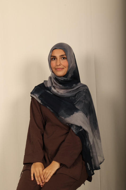 Printed Modal - Midnight Marble