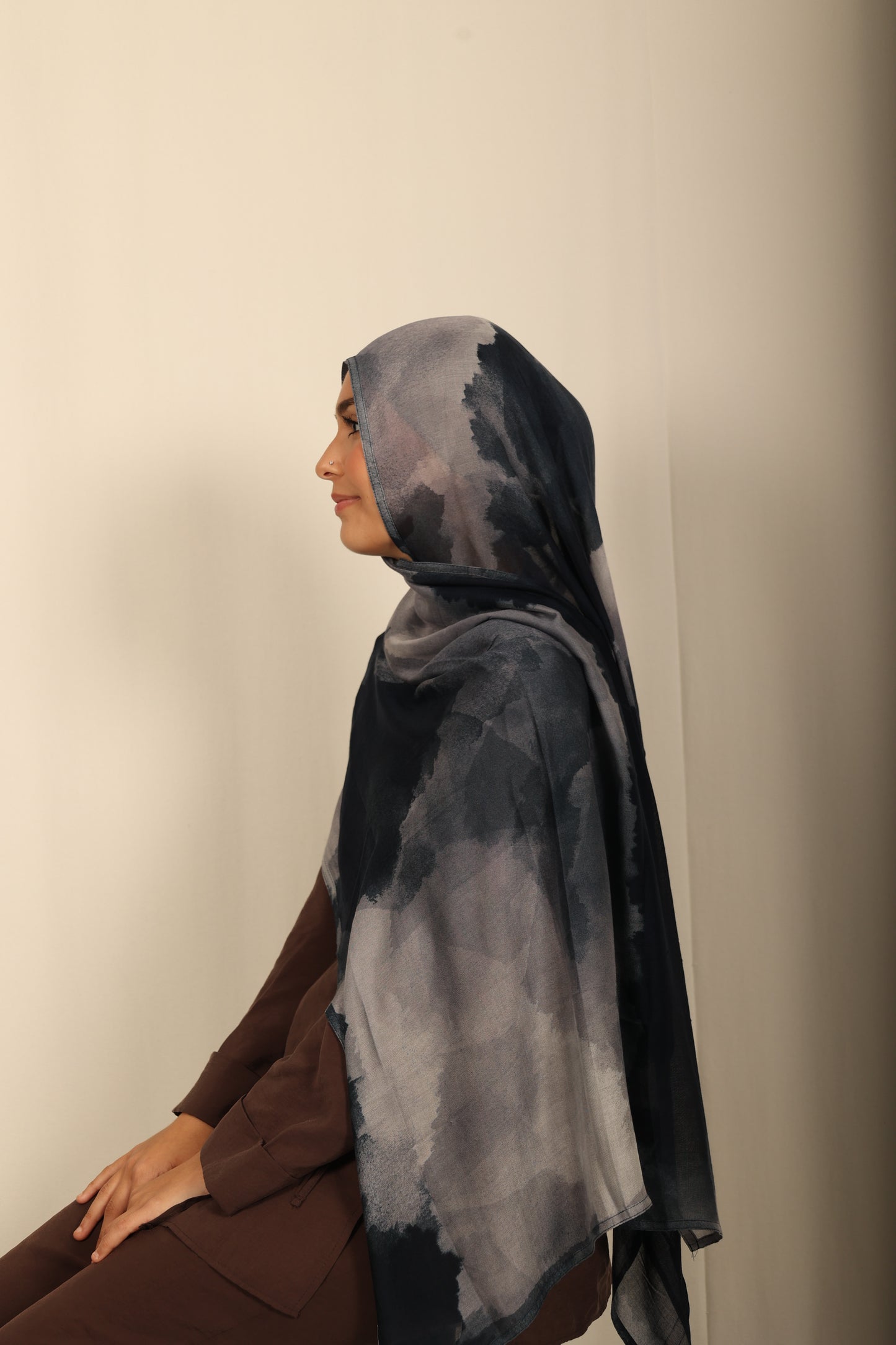 Printed Modal - Midnight Marble