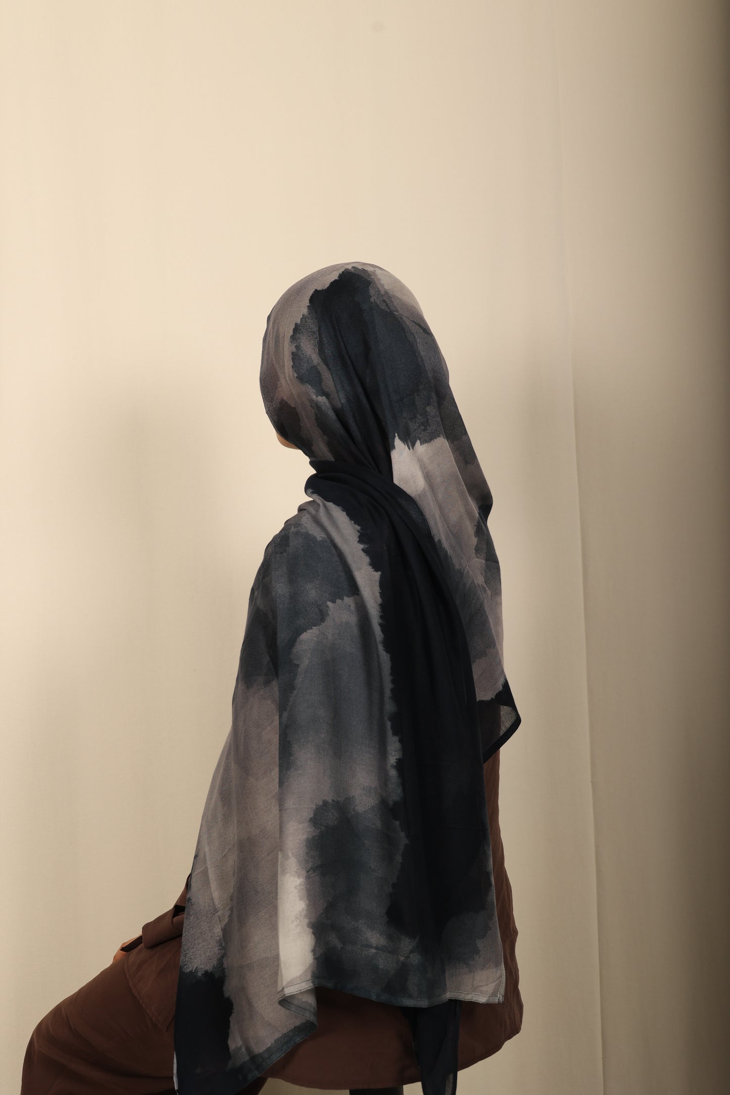 Printed Modal - Midnight Marble