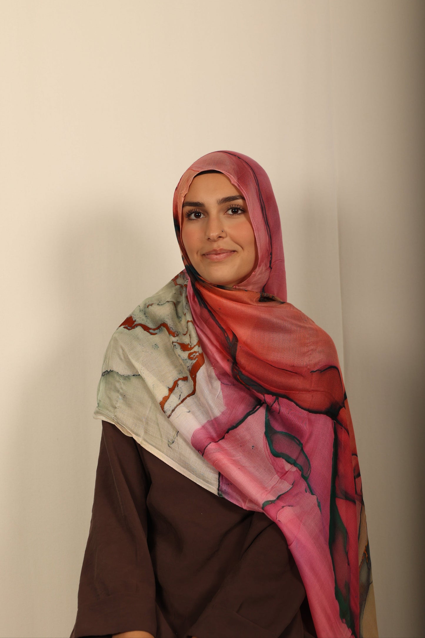 Printed Modal - Rose Mirage