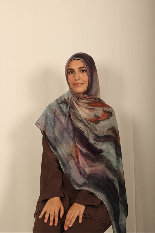 Printed Modal - Smoky Amethyst