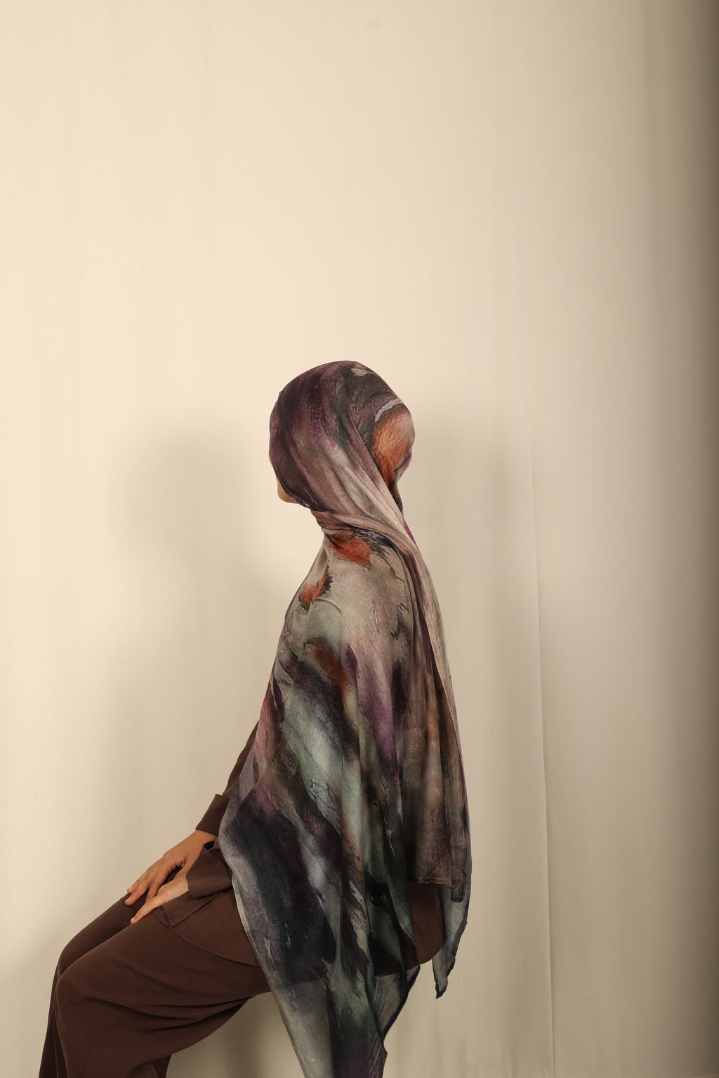 Printed Modal - Smoky Amethyst