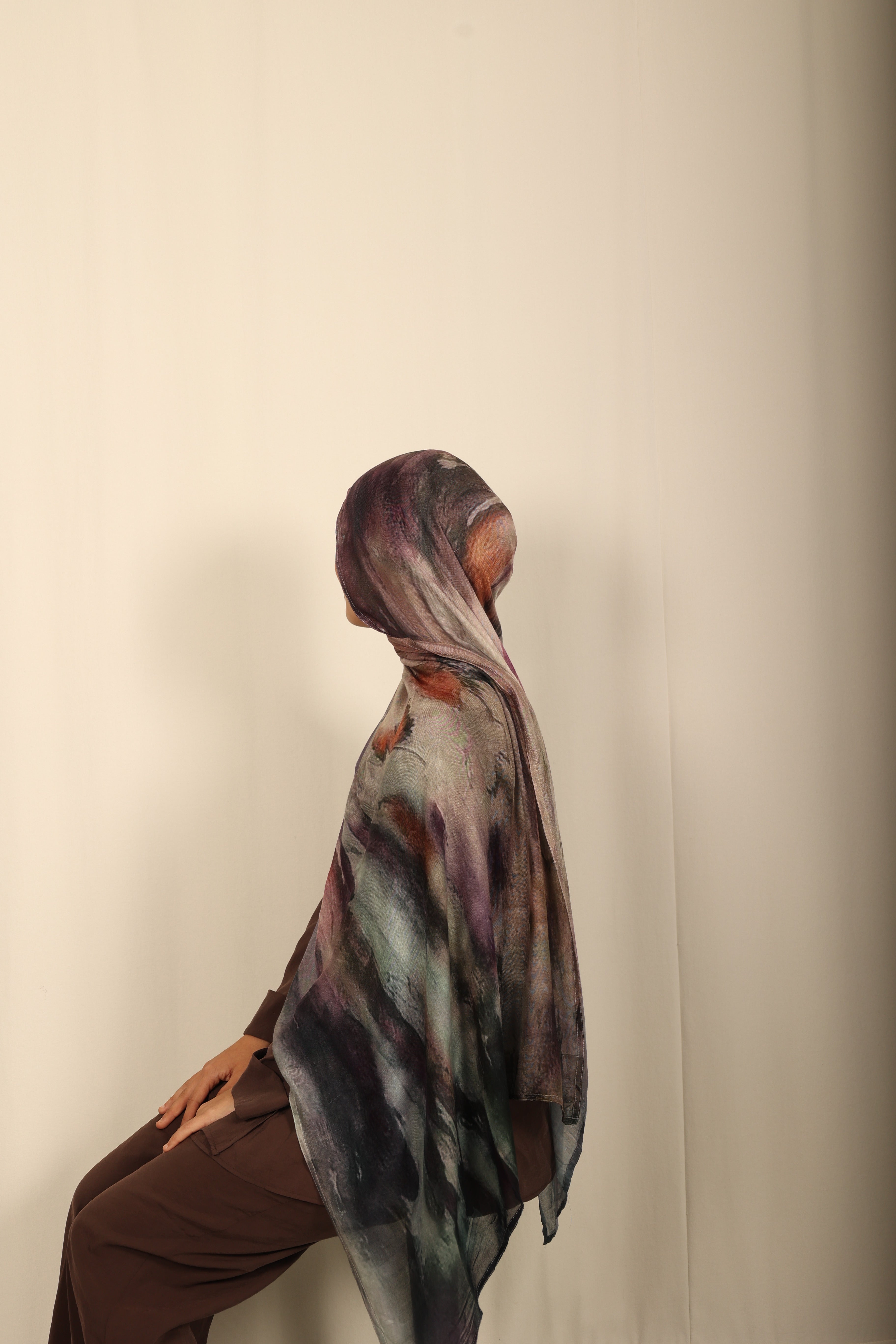 Printed Modal - Smoky Amethyst