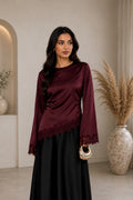 Satin Top - Wine