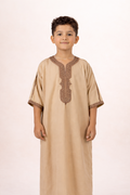 Kids Moroccan Thobe - Desert Gold