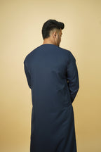 Premium Emirati Thobe - Midnight navy