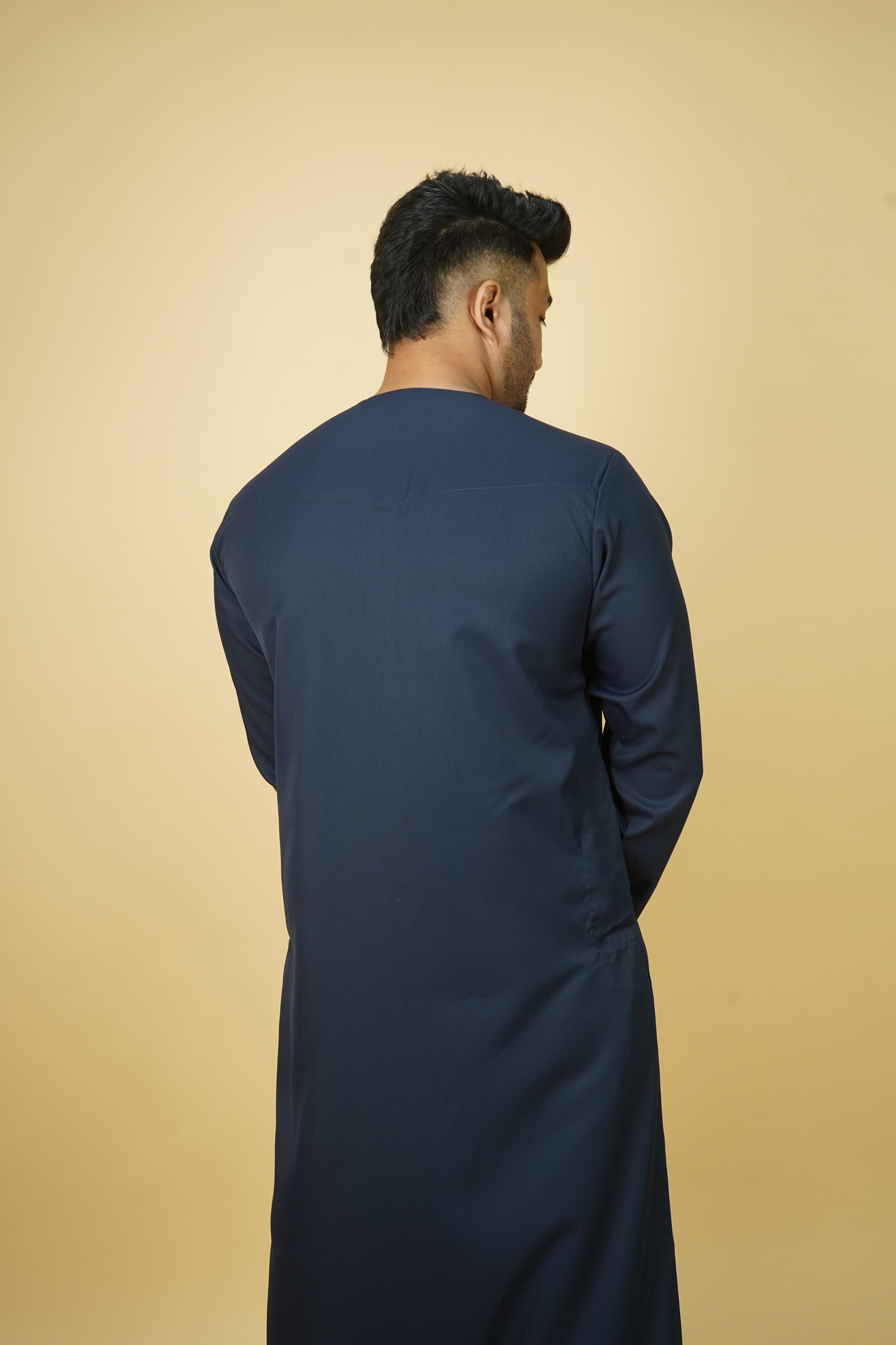 Premium Emirati Thobe - Midnight navy