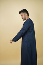 Premium Emirati Thobe - Midnight navy