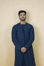 Premium Emirati Thobe - Midnight navy