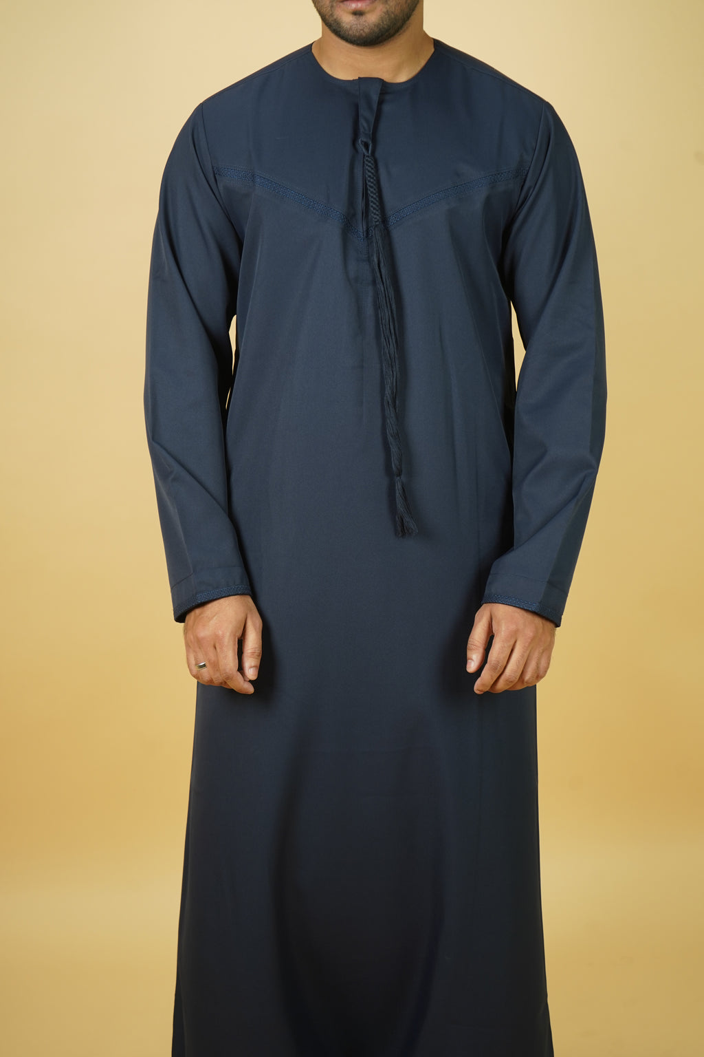 Premium Emirati Thobe - Midnight navy
