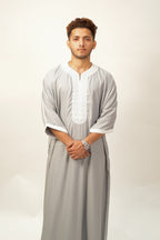 Premium Moroccan Thobe - Grey