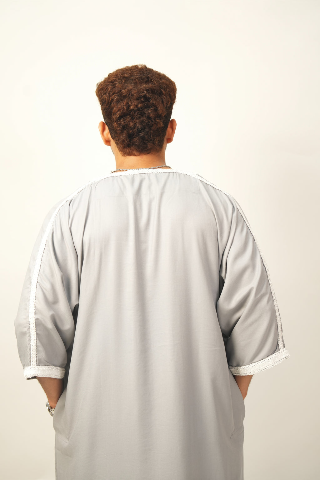 Premium Moroccan Thobe - Grey