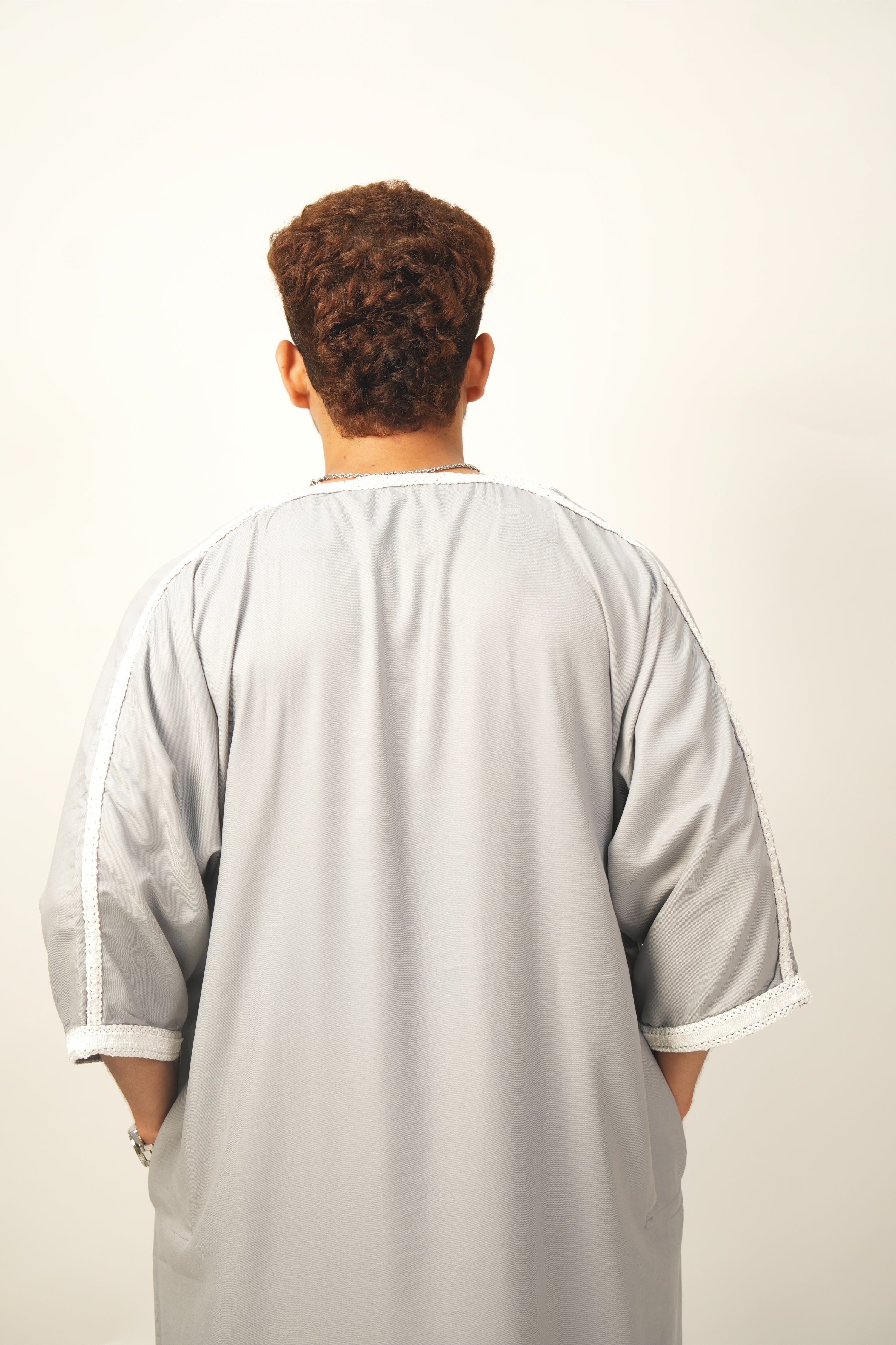 Premium Moroccan Thobe - Grey