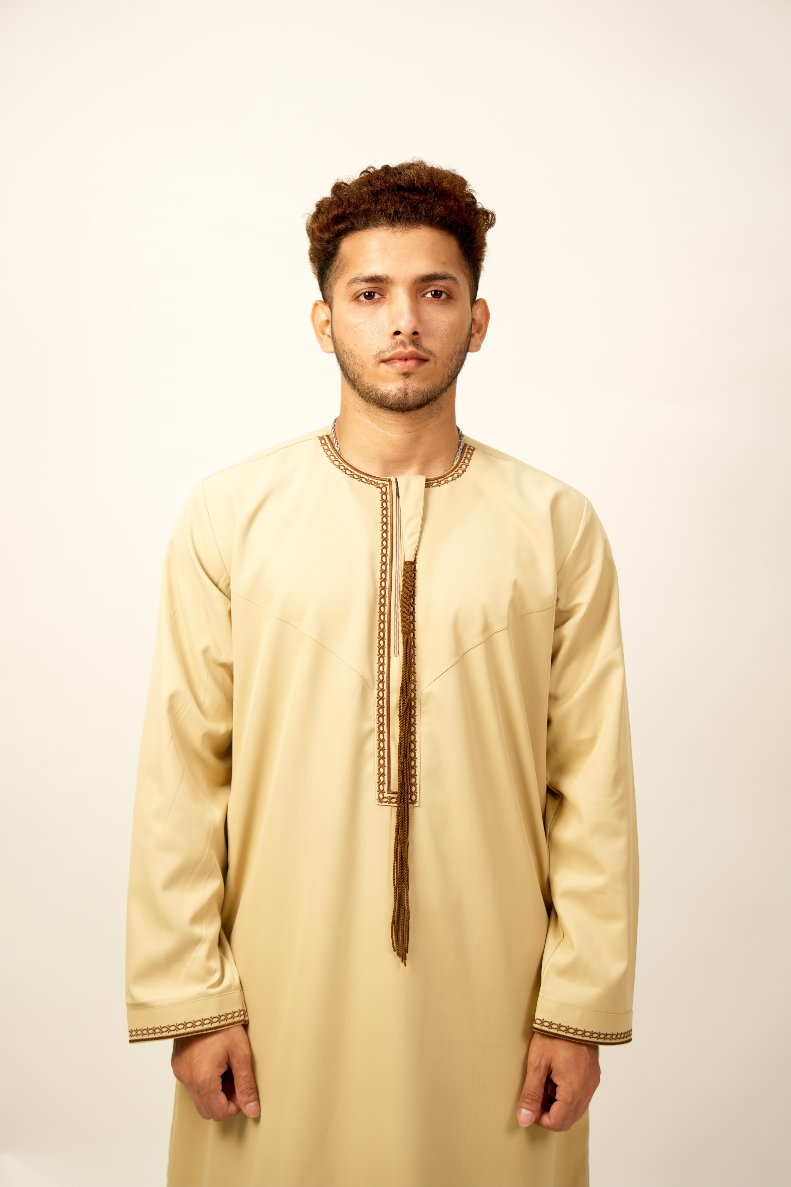 Premium Omani Thobe - Brown