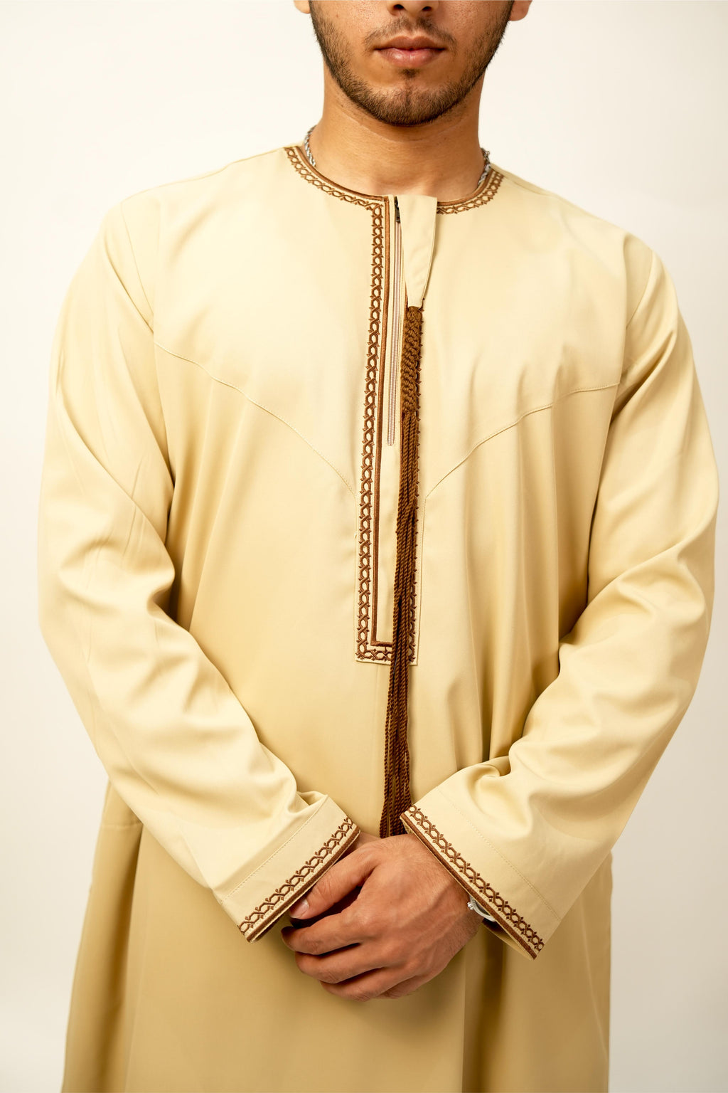Premium Omani Thobe - Brown