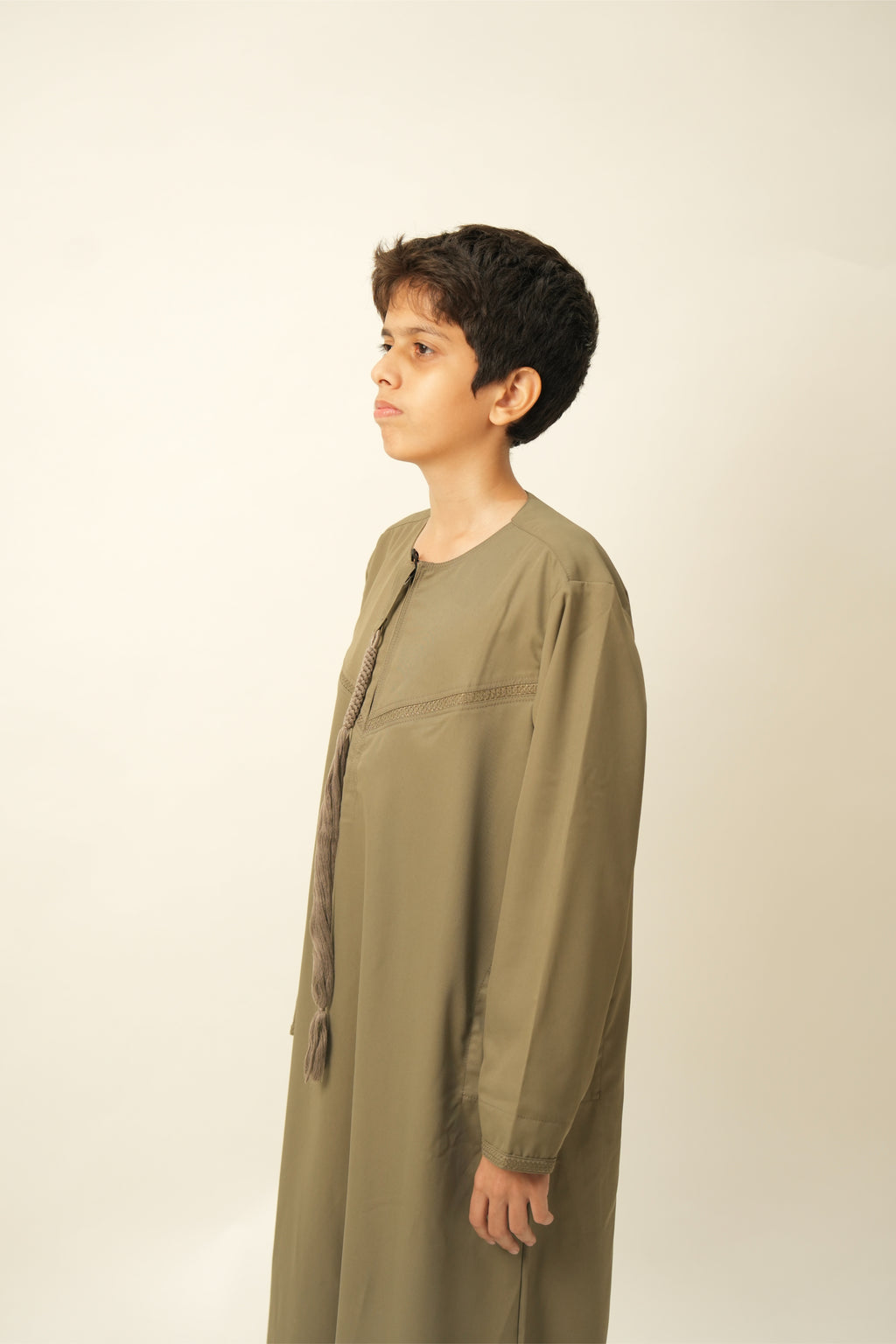 Kids Emirati Thobe - Desert Taupe