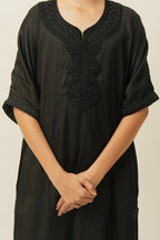 Kids Moroccan Thobe - Obsidian