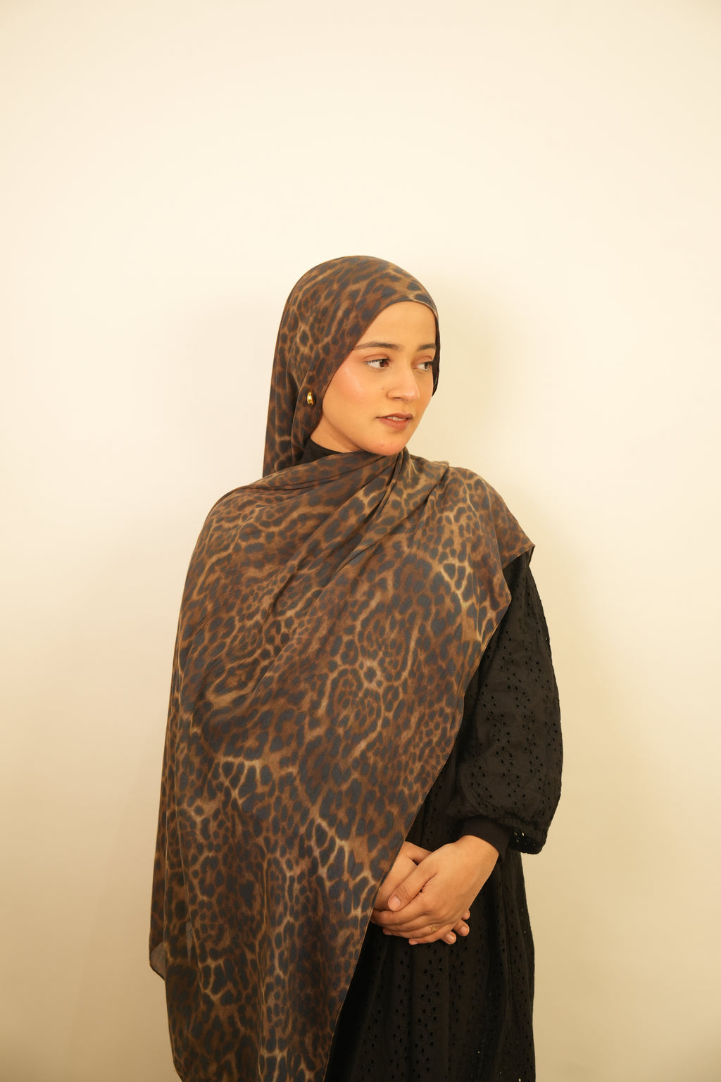 Printed Modal - Mocha Leopard