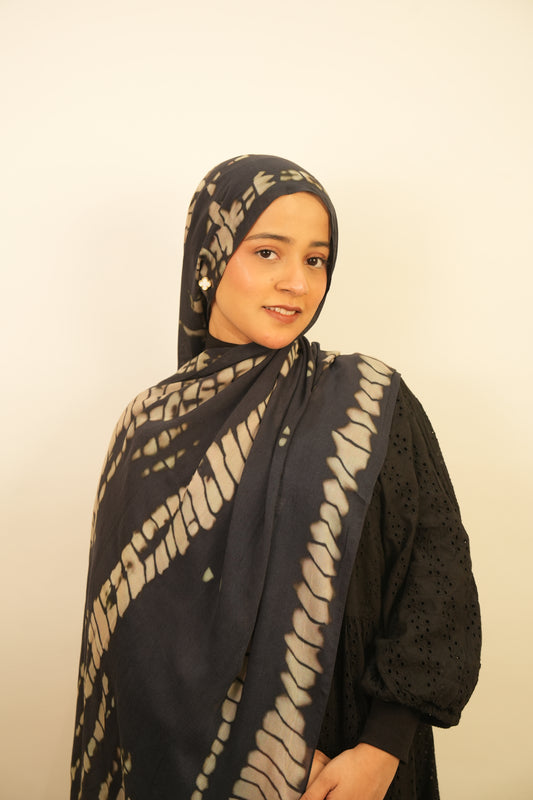 Printed Modal - Cream Ripple