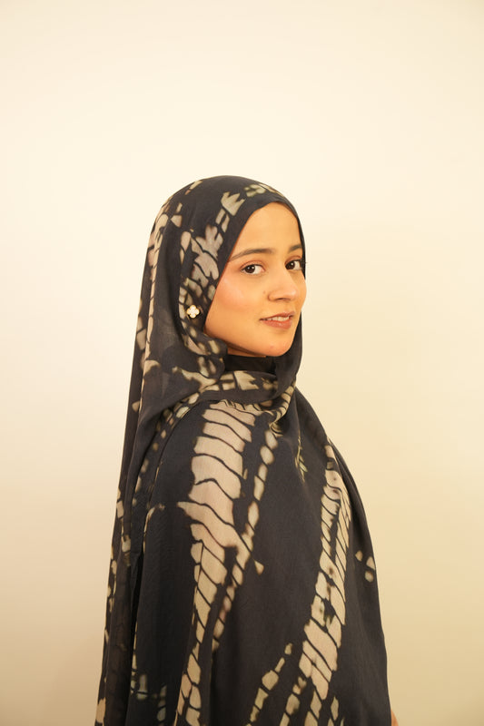 Printed Modal - Cream Ripple