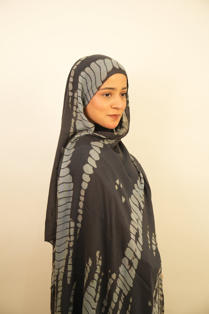 Printed Modal Hijab - Moonlit Ripple