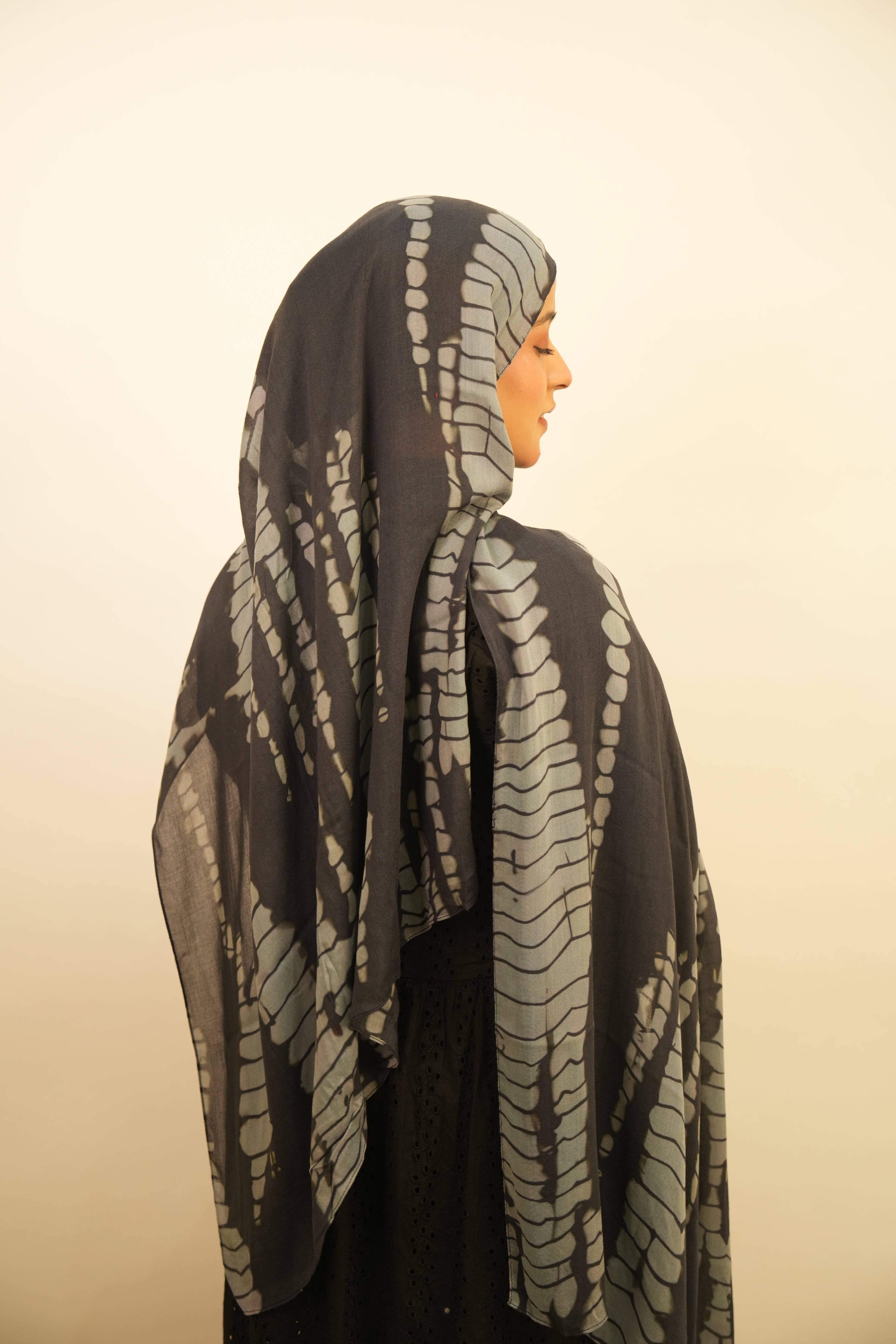 Printed Modal - Moonlit Ripple