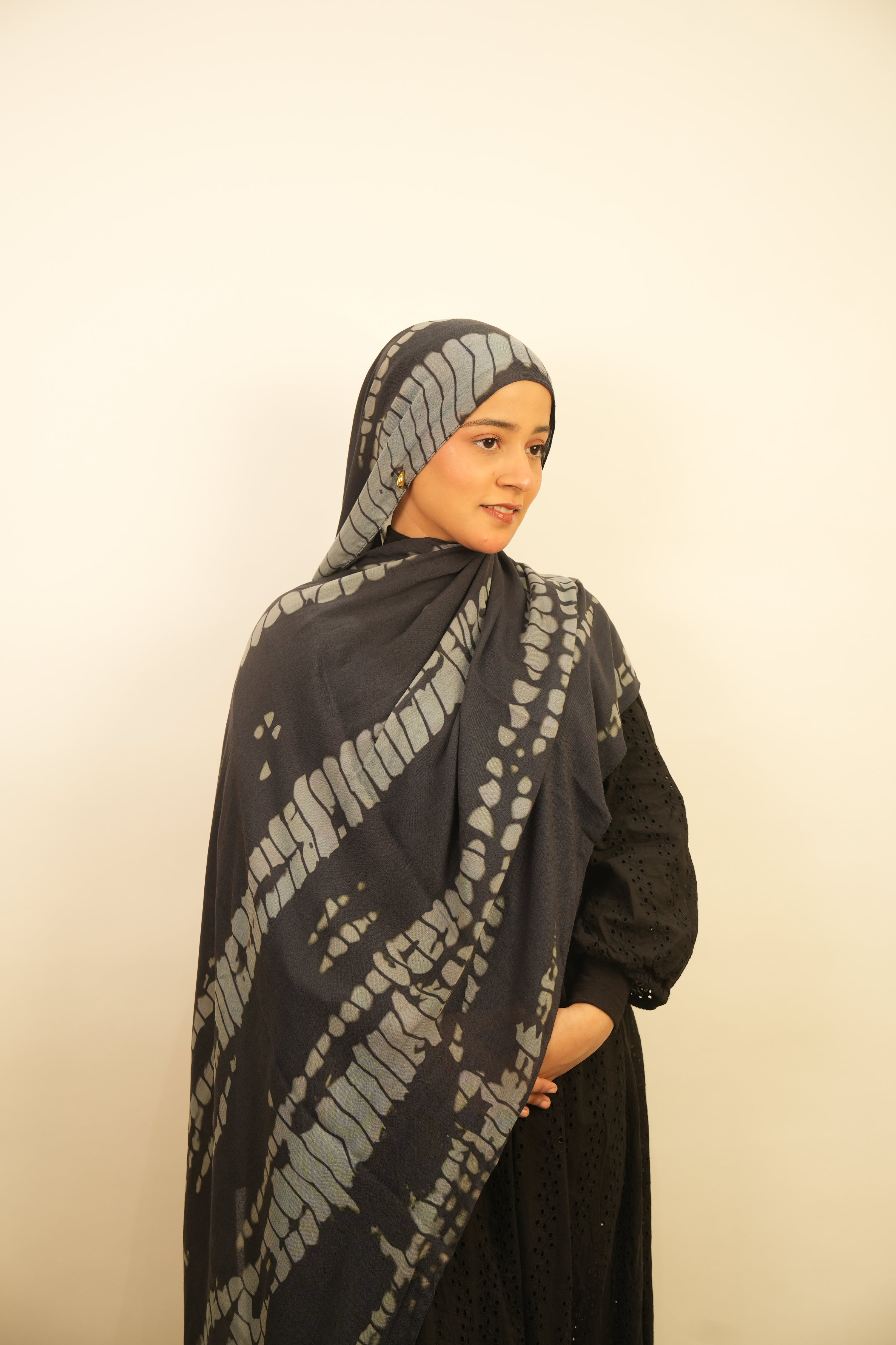 Printed Modal - Moonlit Ripple