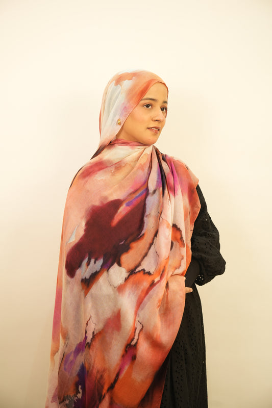 Printed Modal - Sunset Bloom