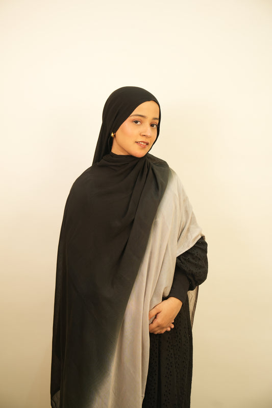 Printed Modal - Ombré Noir