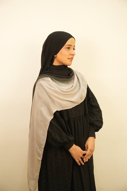 Printed Modal - Ombré Noir