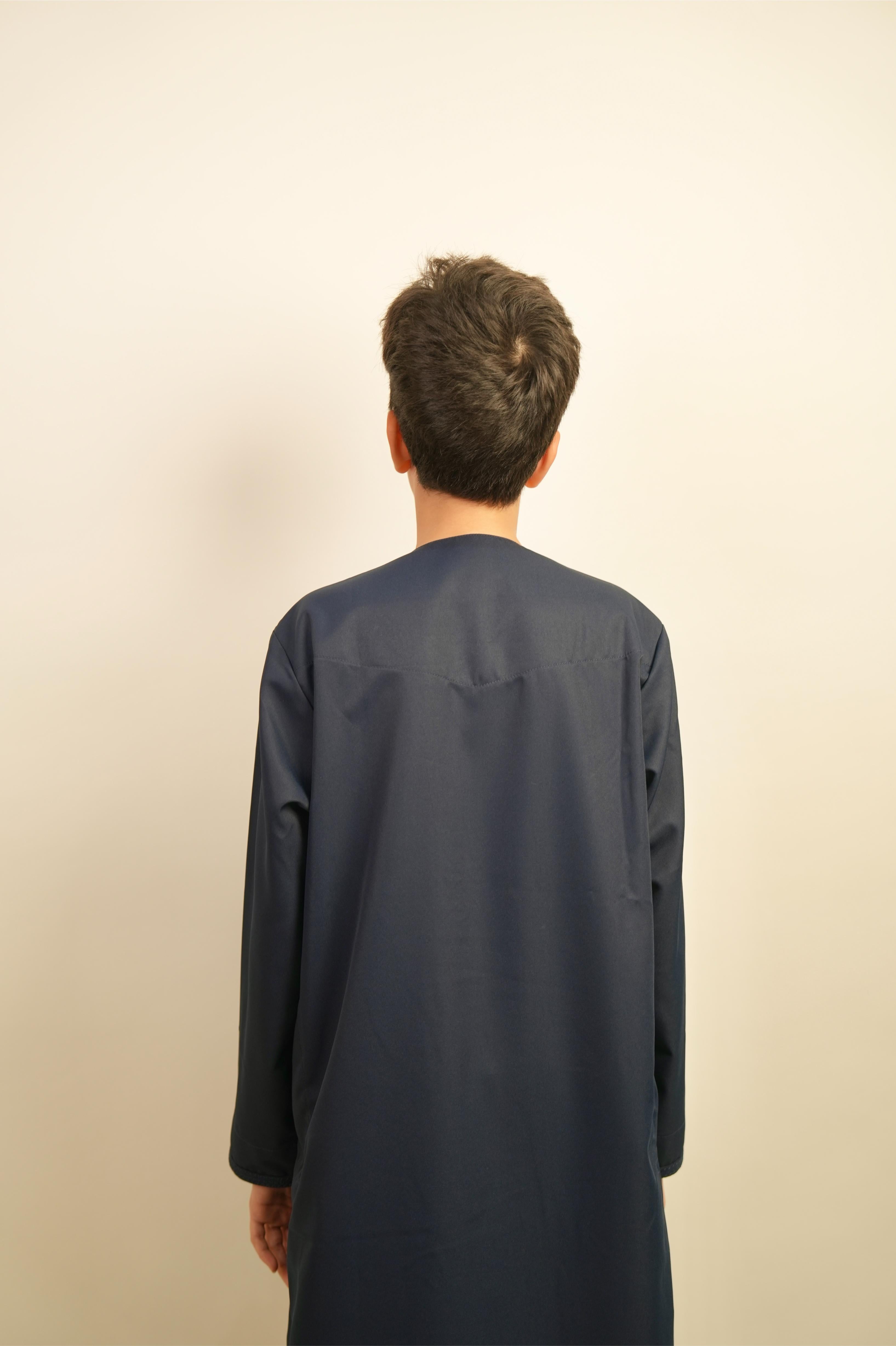 Kids Emirati Thobe - Navy