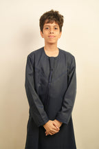 Kids Emirati Thobe - Navy