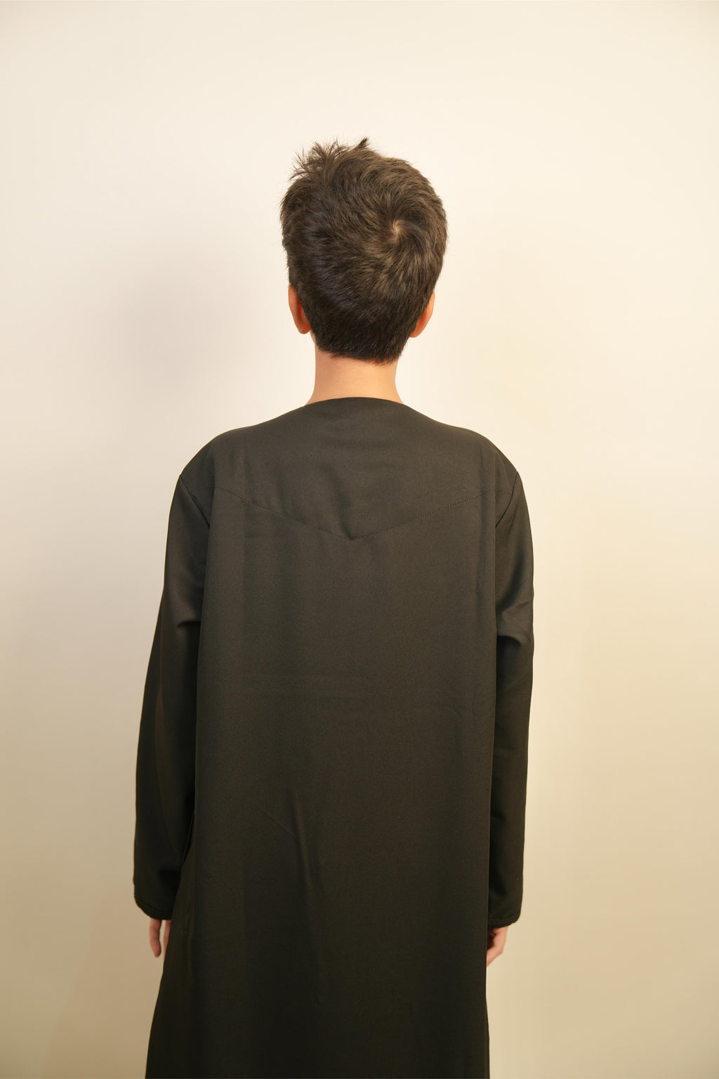 Kids Emirati Thobe - Charcoal Black