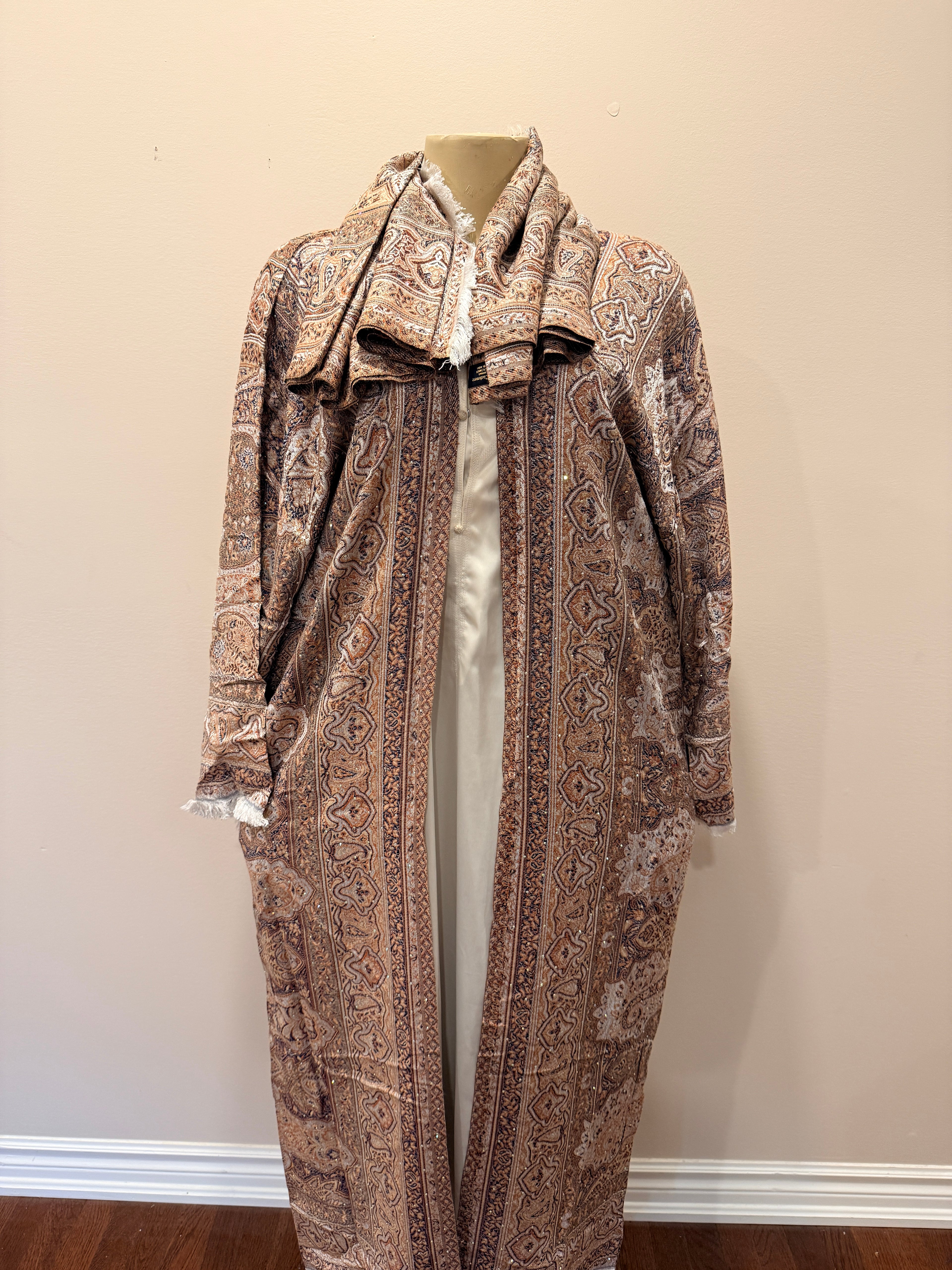Pashmina Abaya - Brown