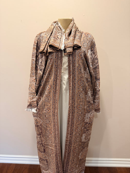 Pashmina Abaya - Brown