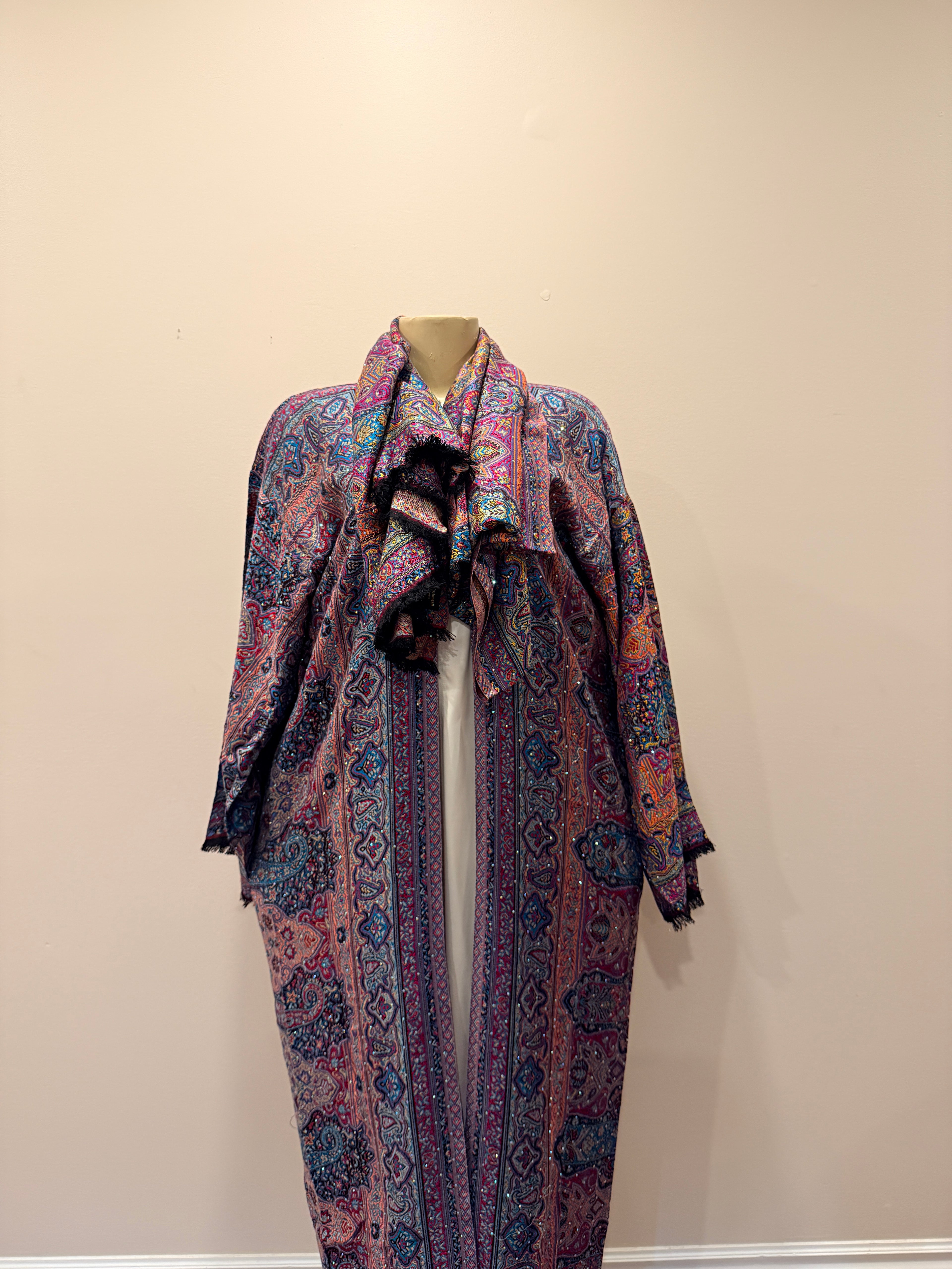 Pashmina Abaya - Multicolour (Dark)