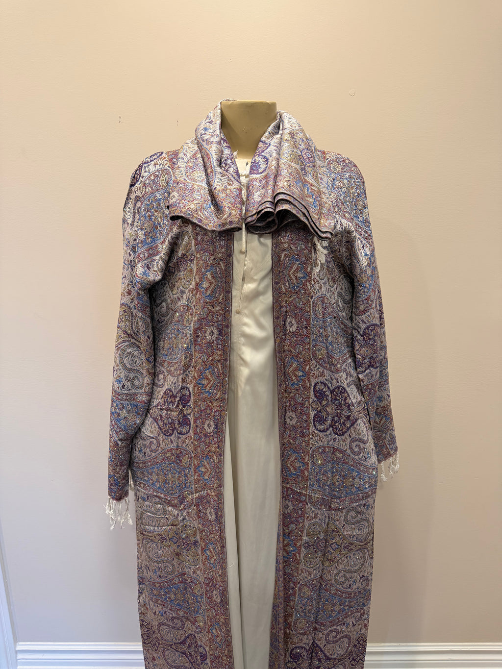 Pashmina Abaya - Violet & Olive
