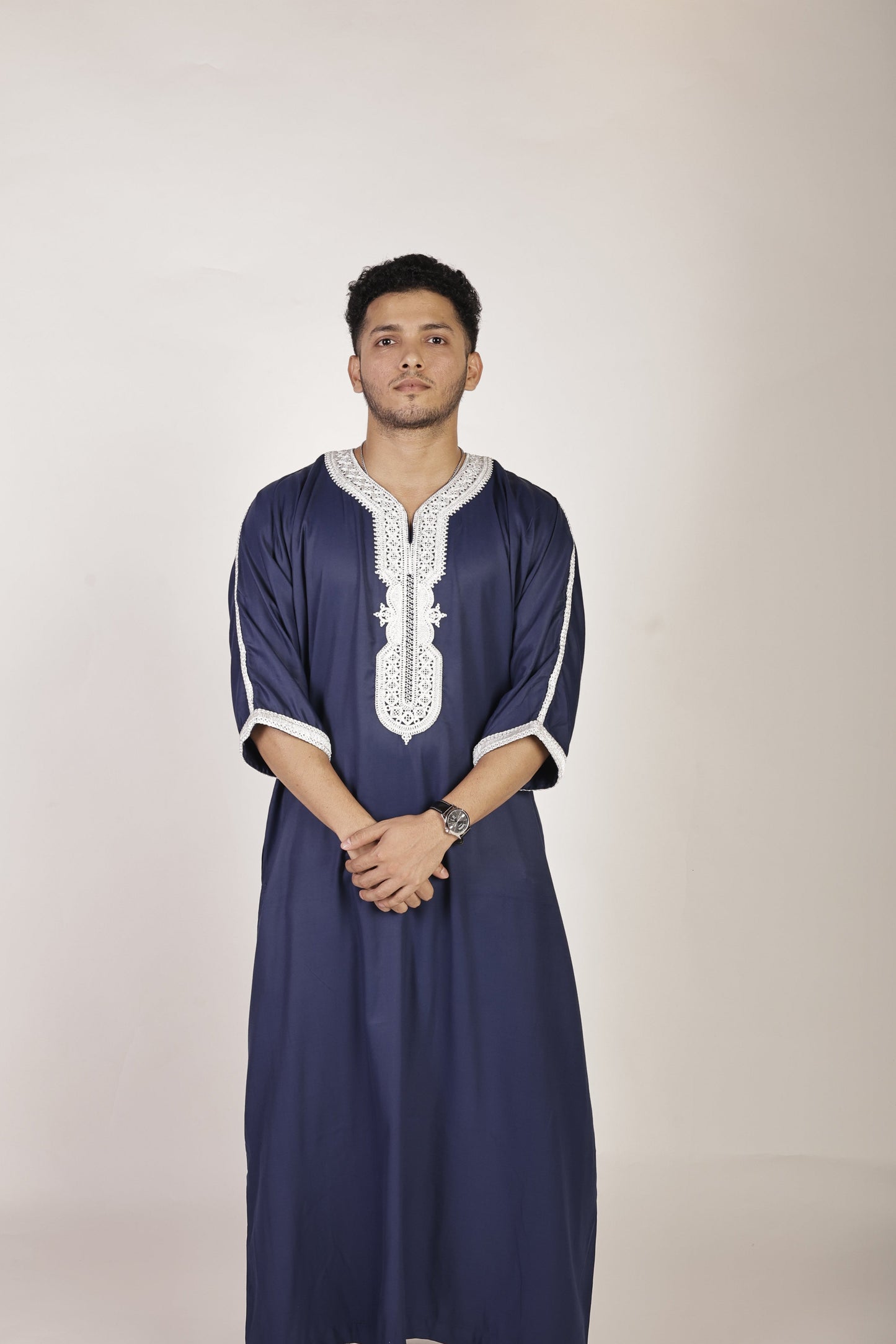 Premium Moroccan Thobe - Royal Blue