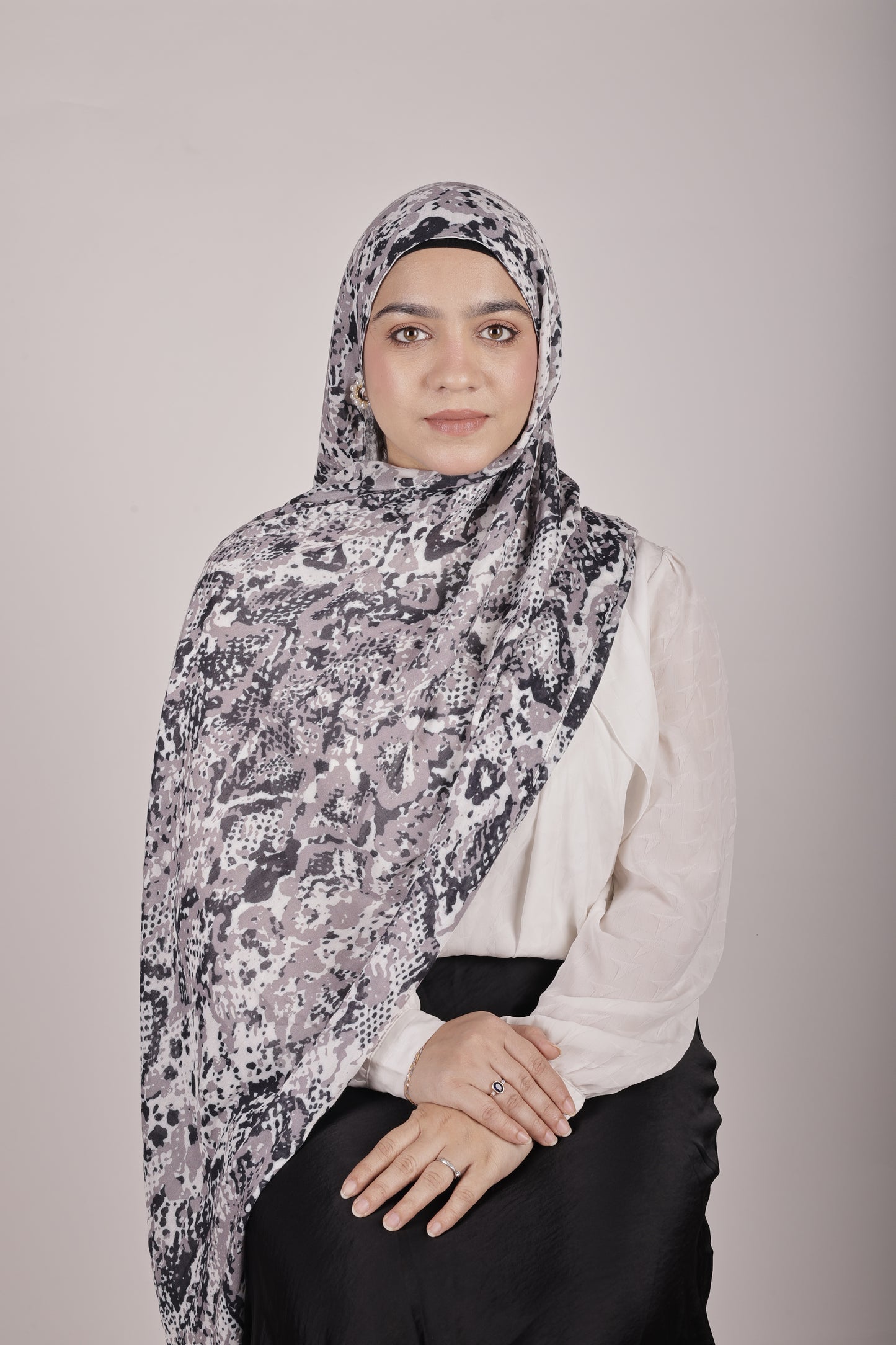 Printed Modal - Snow Cobra