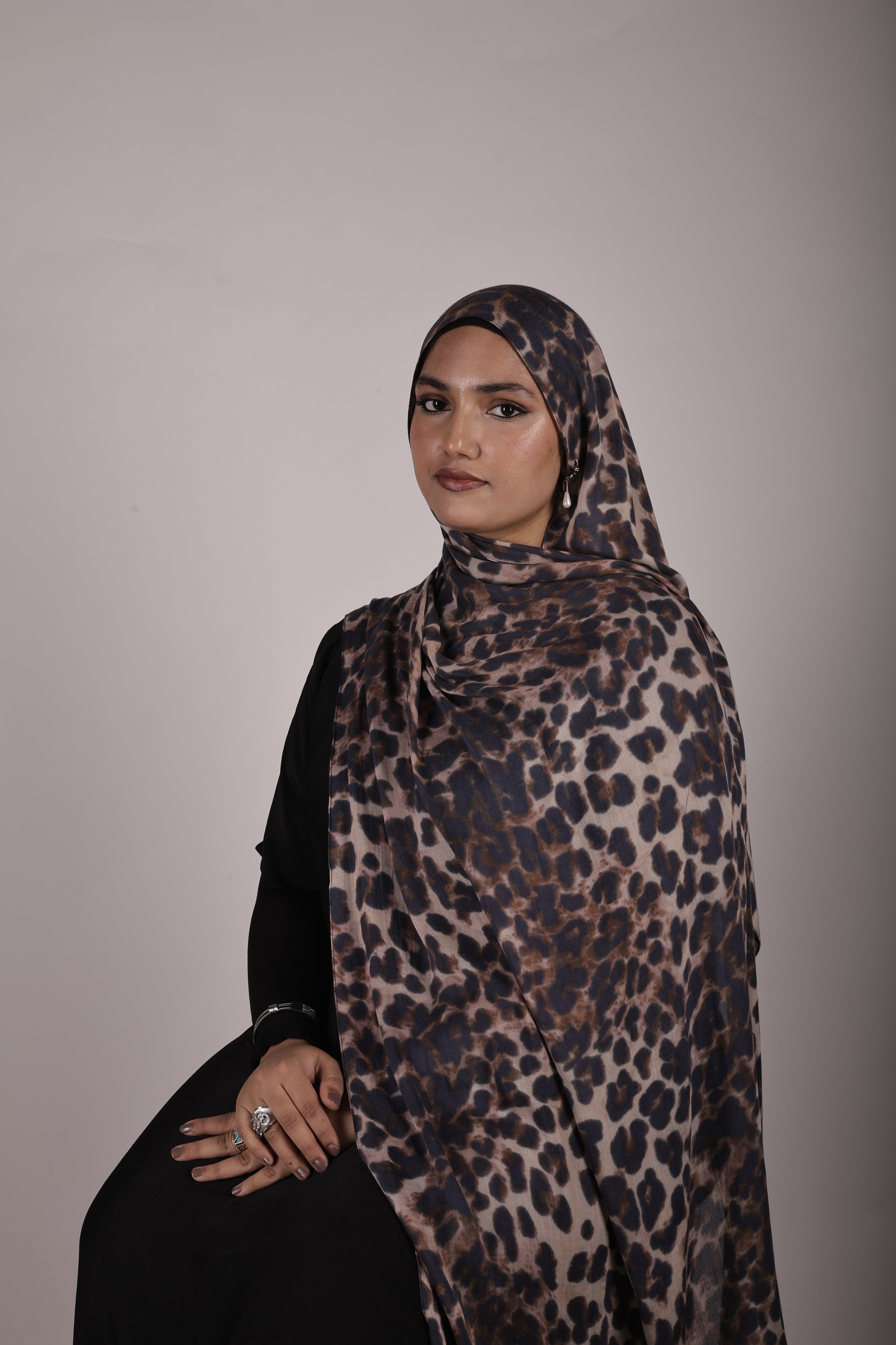 Printed Modal - Sahara Leopard