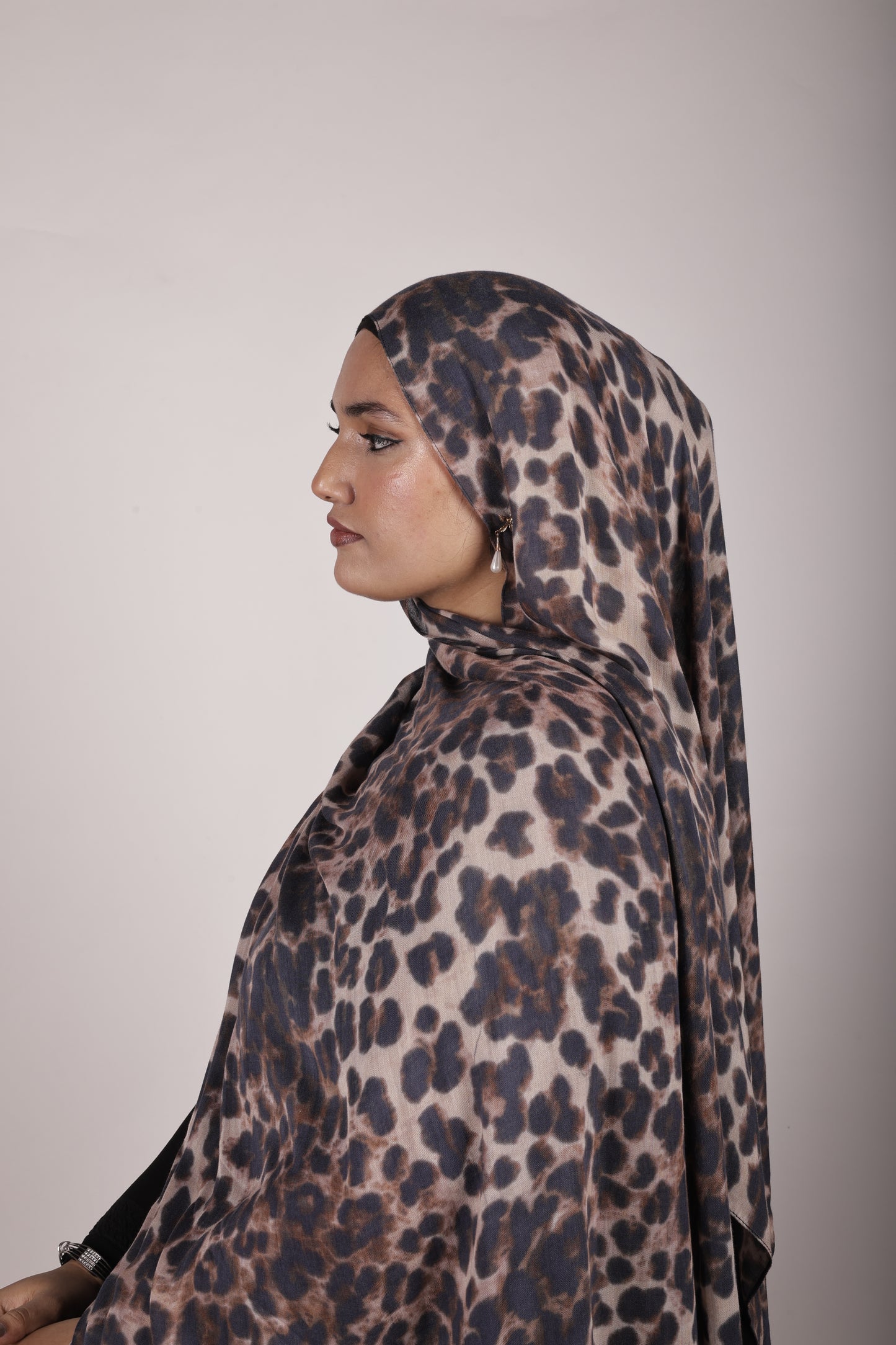 Printed Modal - Mocha Leopard